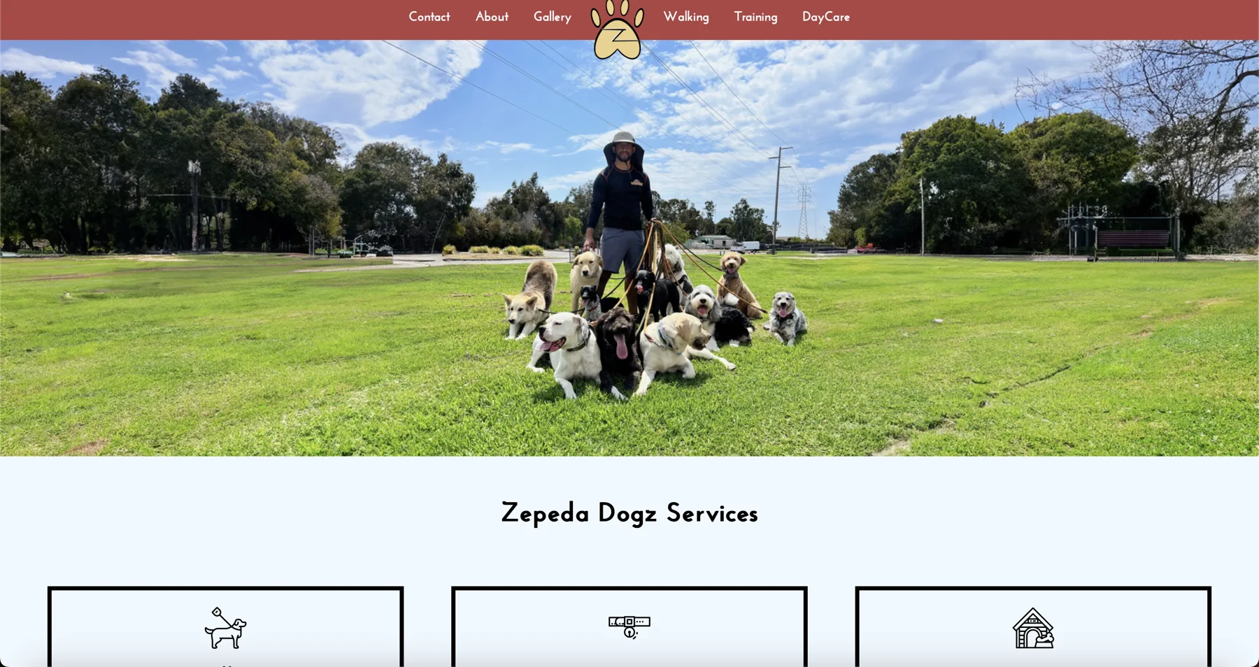 Zepeda Dog Services home page